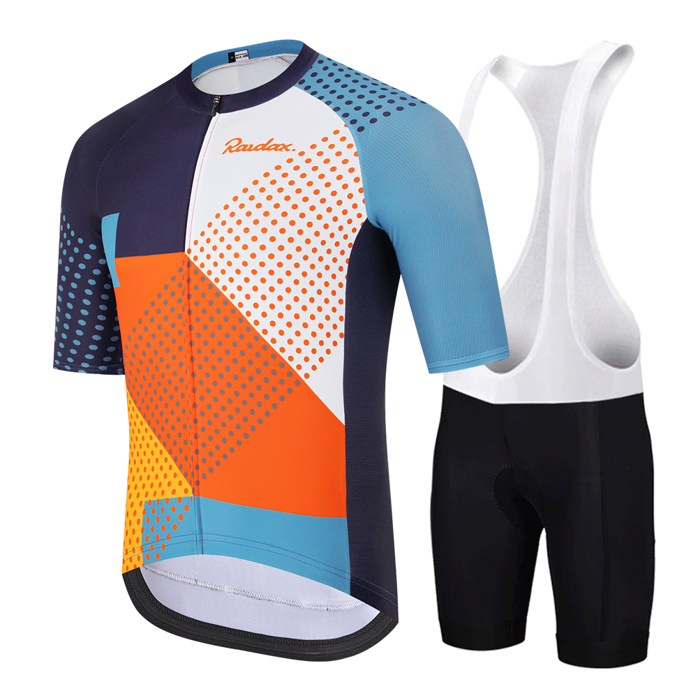 Cycling Gear Jersey - RAUDAX 남성용 사이클링 저지 세트 포켓이