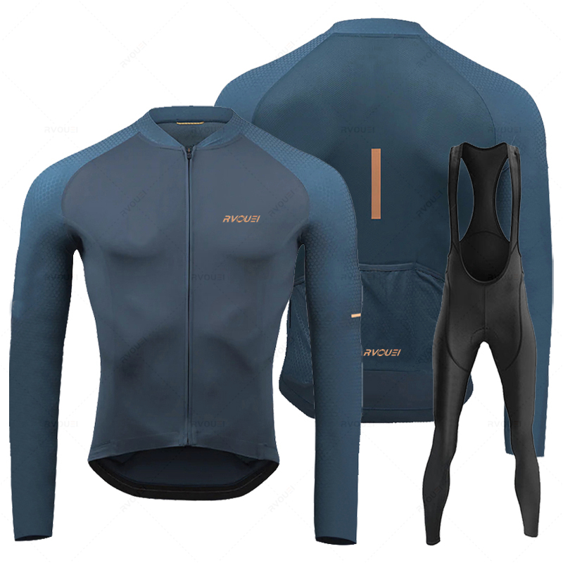 Rvouei 통기성 긴 소매 사이클링 저지 세트, 턱받 - Cycling Gear Brands 리뷰 및 가격
